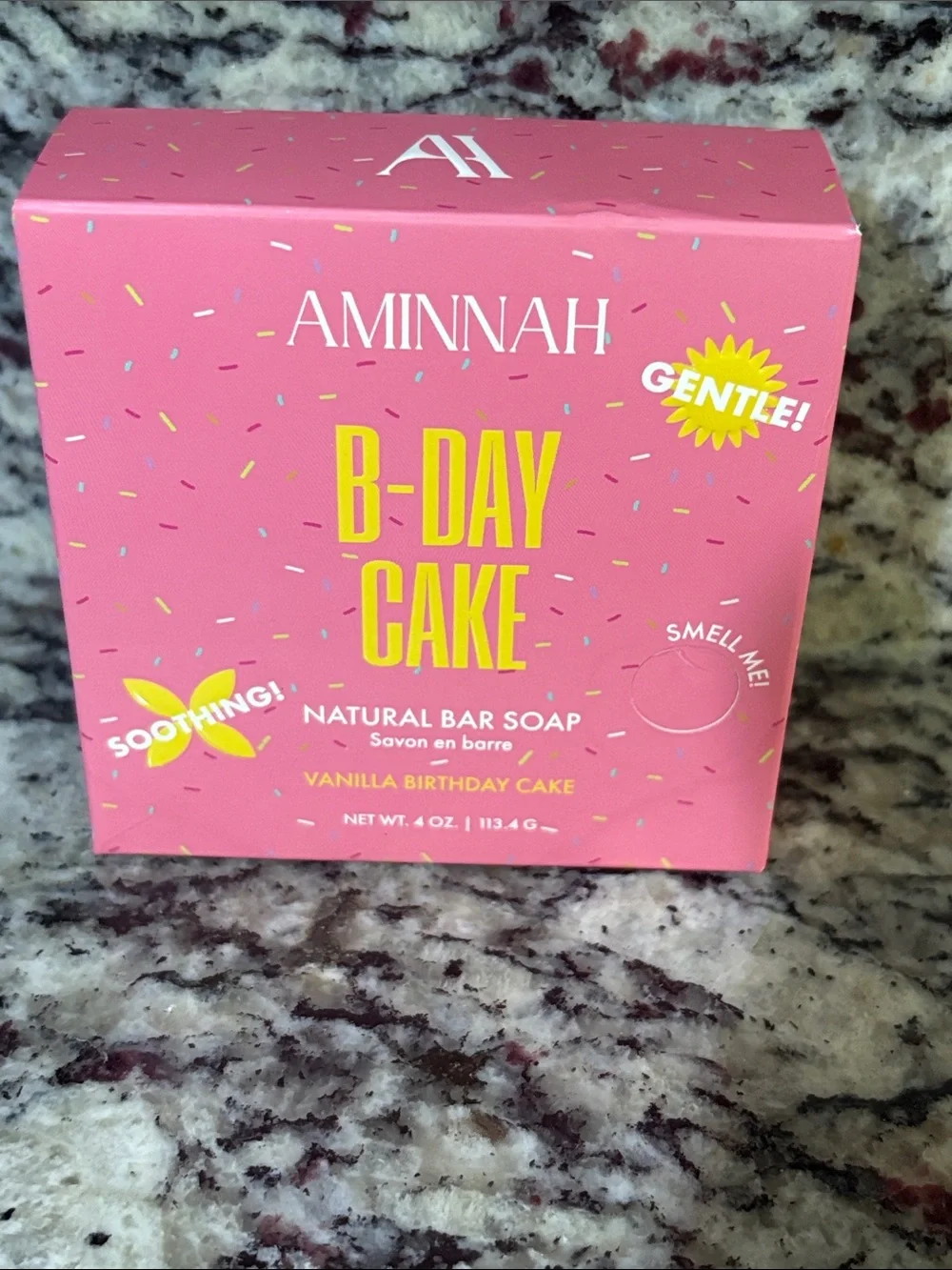 Aminnah Birthday Cake Soap Bar